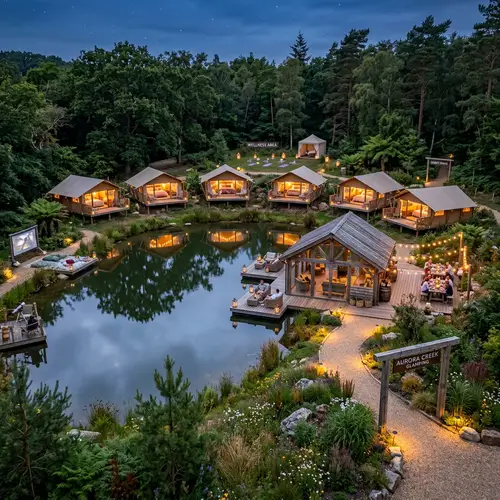 Elegant Glamping Resort on 1.5 Acres | Serene Pond Views