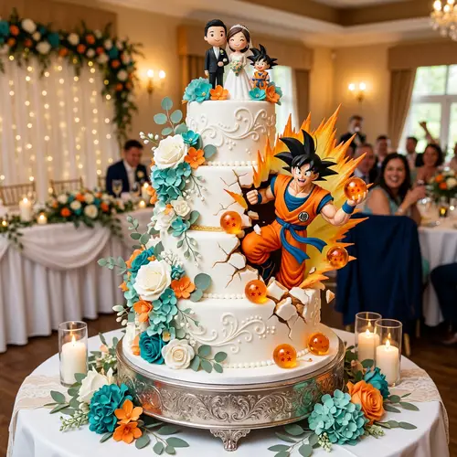 Goku Wedding Cake – 3 Tier Design & Dragon Balls