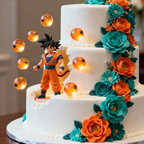 Goku Wedding Cake – 3 Tier Design & Dragon Balls