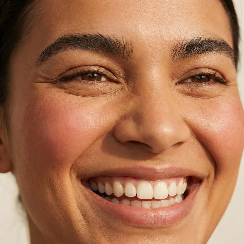 Mirthful and Radiant Happy Face for Genuine Happiness