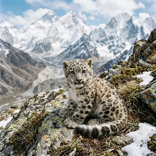 Adorable Baby Snow Leopard Pictures