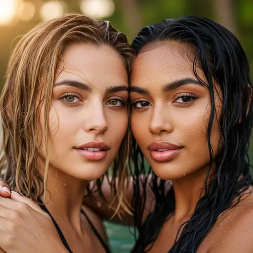 Stunning Latina & Light-Skinned Black Women Together