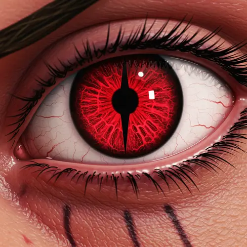 Naruto Eye with Red Slit Pupil & Spiraled Iris