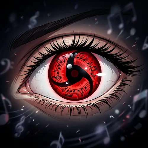 Striking Anime Sharingan Eye Illustration