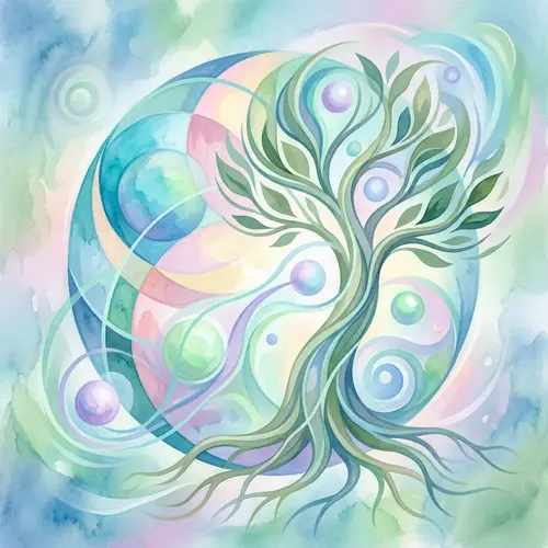 Tranquil Healing Abstract Art | Calm Colors & Symbols