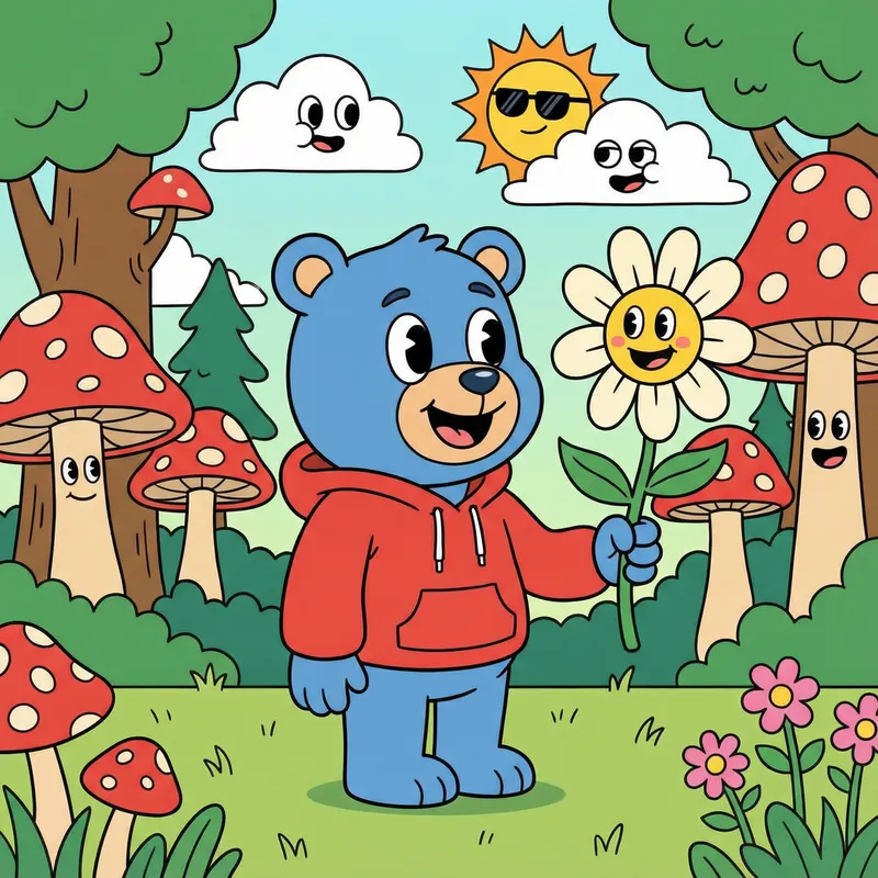 Cartoon Style Art for Kids and Adults