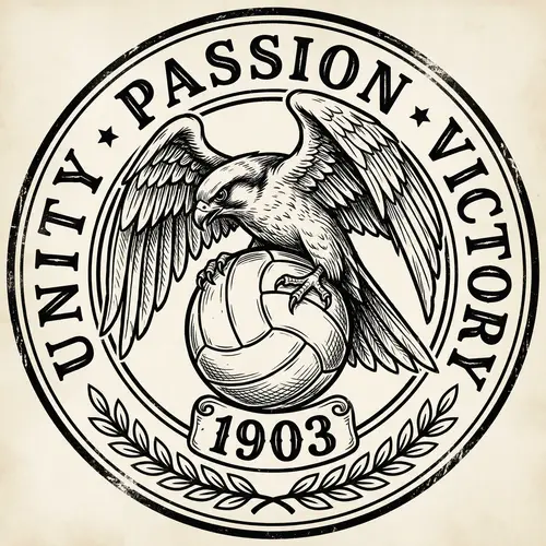 Vintage Soccer Team Logo | 1903 Football Emblem Design