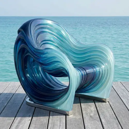 Modern Chair Design Inspired by Marine Theme | Blue Tones