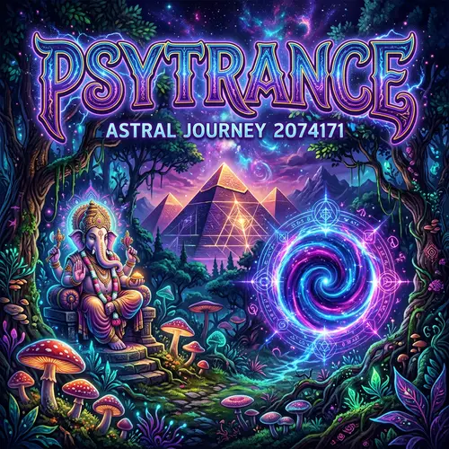 Psytrance Art: Magical Forest & Spiritual Themes