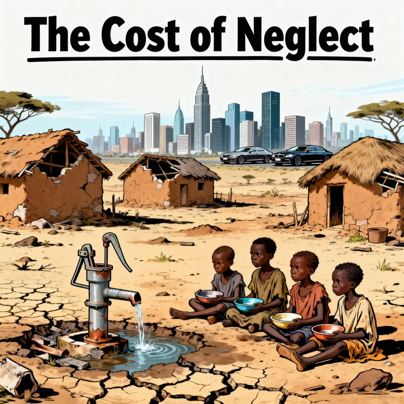 Political Cartoon on Poverty in Africa
