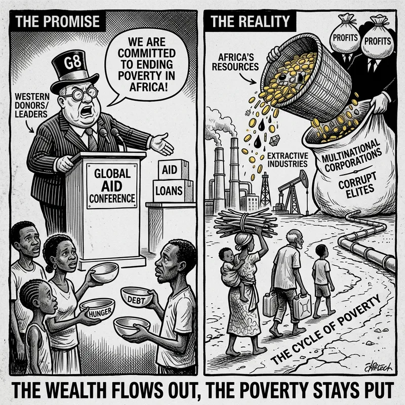 Political Cartoon on Poverty in Africa