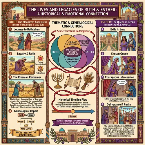 Ruth and Esther Historical Relationship: Detailed Visual Representation