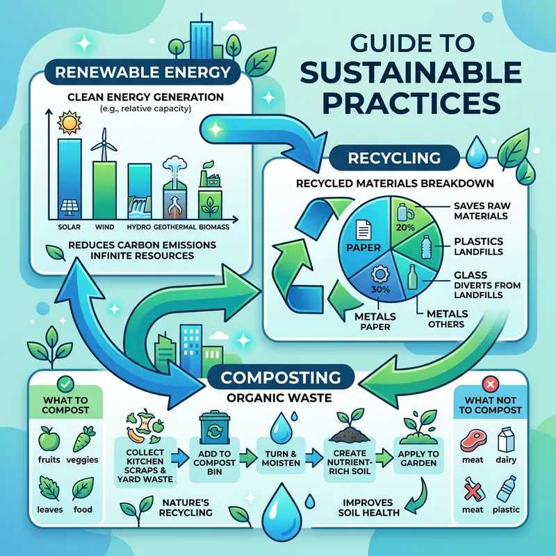 Sustainable Practices Infographic Design Sustainable Practices Infographic Design