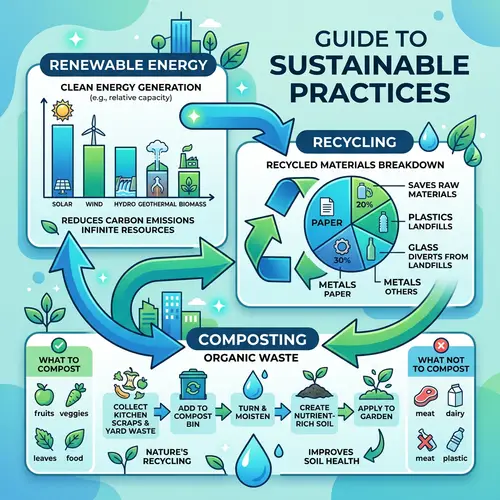 Sustainable Practices Infographic Design