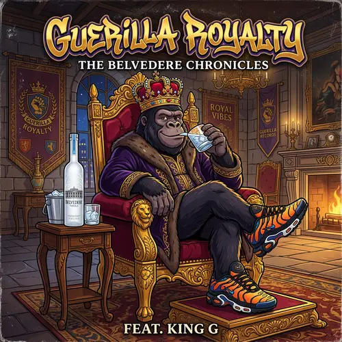 Gorilla Royalty: Cartoon Album Cover Art