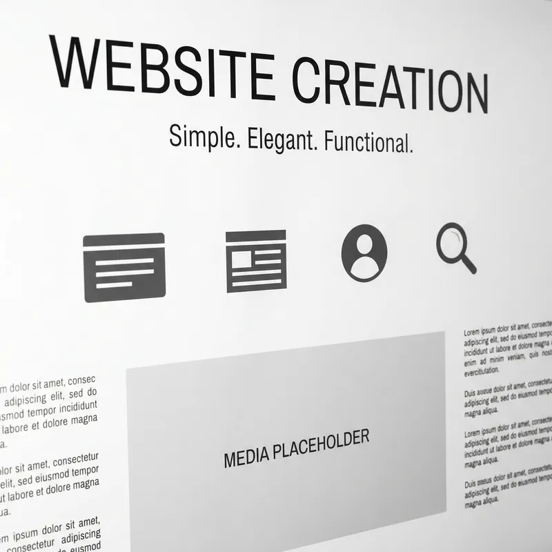 Minimalist Website Creation Design