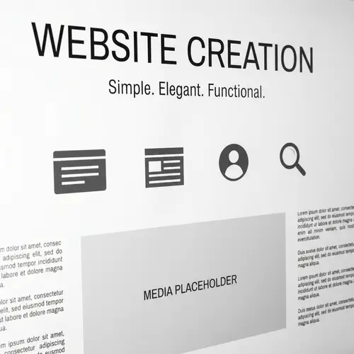 Minimalist Website Design Concept with Distinct User Interface