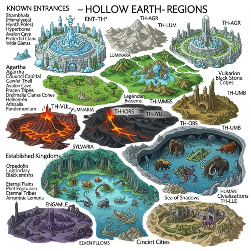 Hollow Earth: Entrances and Regions Overview