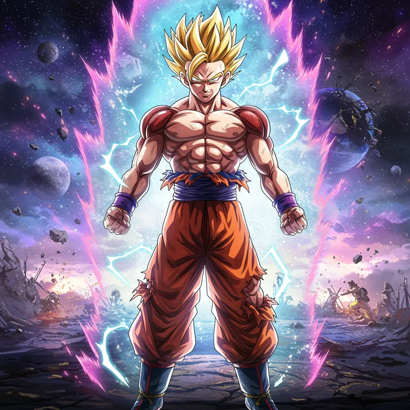 Gohan and Goku Fusion in Dragon Ball Universe