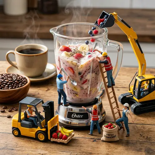 Dynamic Miniature World of Smoothie Makers