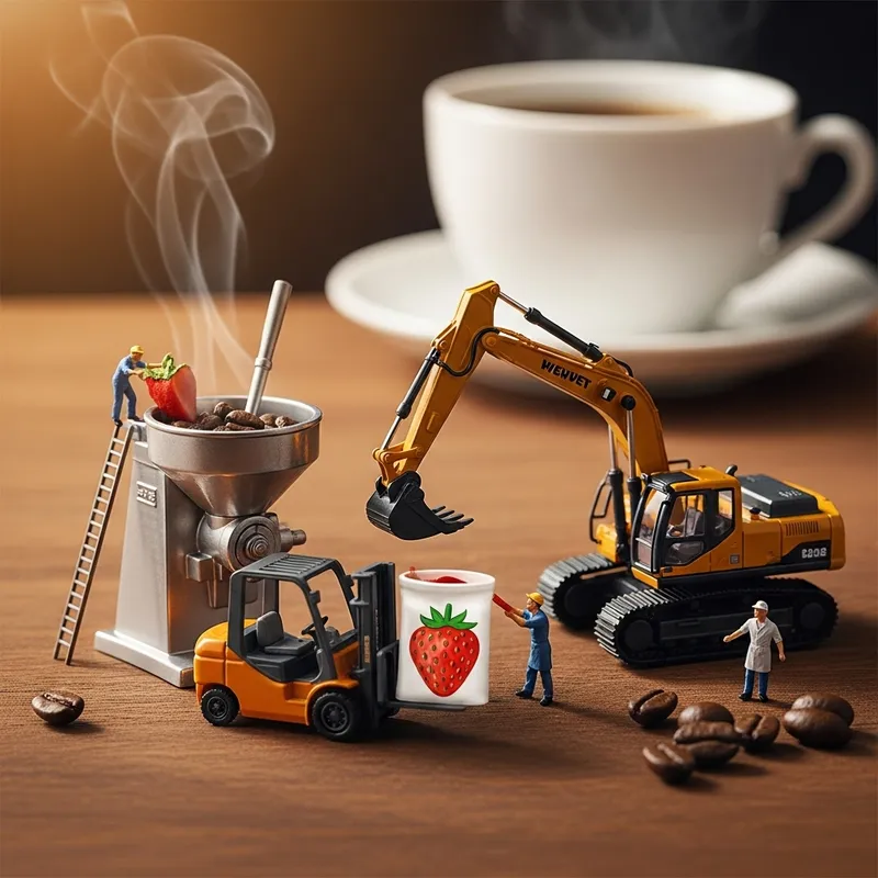 Dynamic Miniature World of Smoothie Makers
