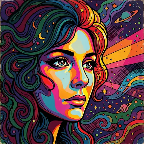 Liminal Space Art Inspired by Peter Max