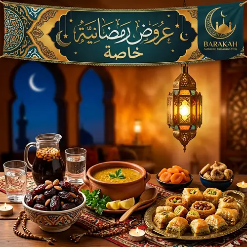 Ramadan Special Offer: Traditional Food & Lantern Display
