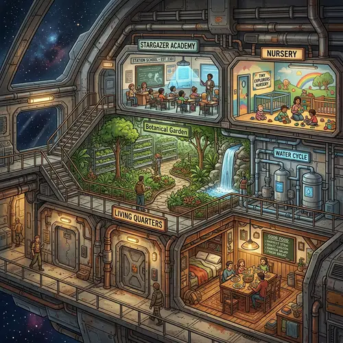 Explore the Futuristic Spaceship Living Experience