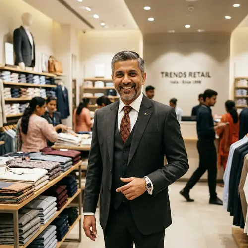 Successful Indian Retail Business Man