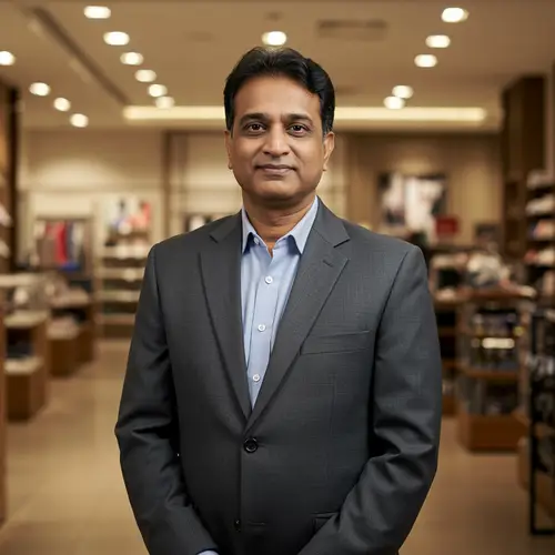 Successful Indian Retail Business Man
