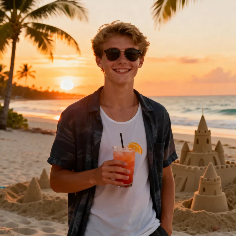 Tropical Beach Vacation - Relaxed Summer Vibes