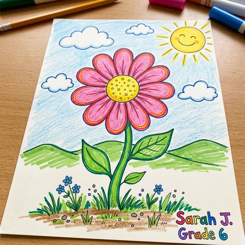6th Grade Flower Drawing Ideas 6th Grade Flower Drawing Ideas