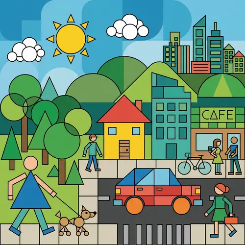 Everyday Objects Created from Basic Geometric Shapes