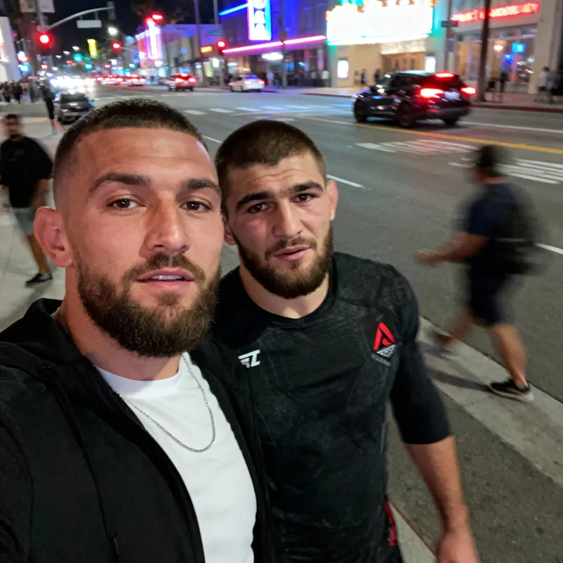 Ordinary iPhone Selfie: Khabib in LA Night Ordinary iPhone Selfie: Khabib in LA Night