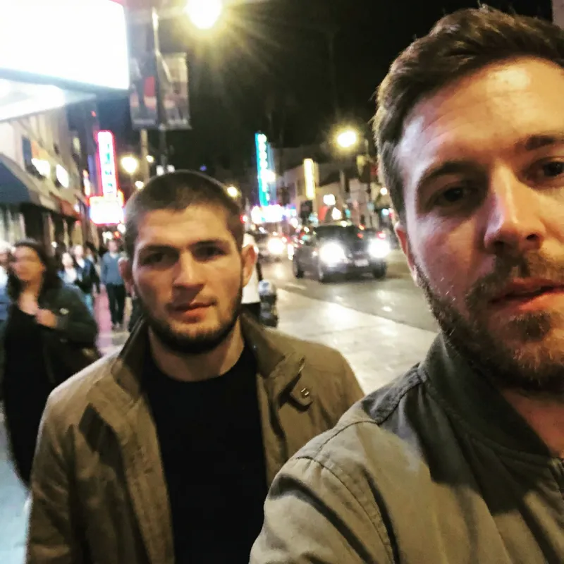 Ordinary iPhone Selfie: Khabib in LA Night