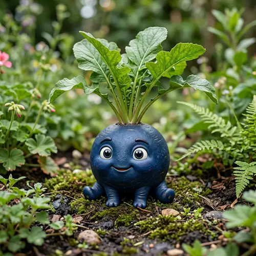 Real Life Oddish – Friendly Plant Creature with Expressive Eyes