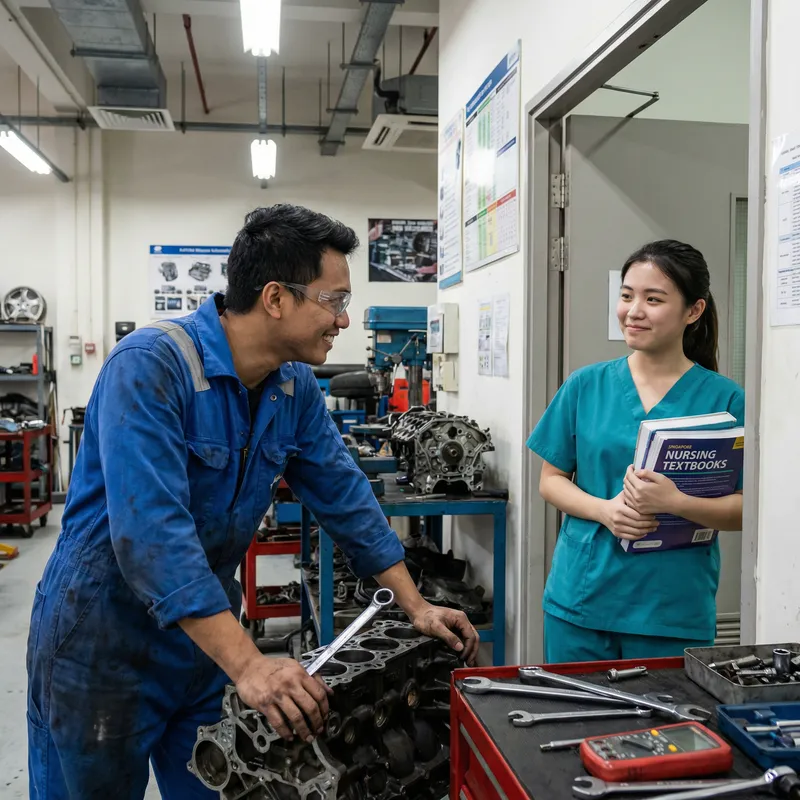 Filipino Automotive Instructor in Love with Singaporean Nursing Student