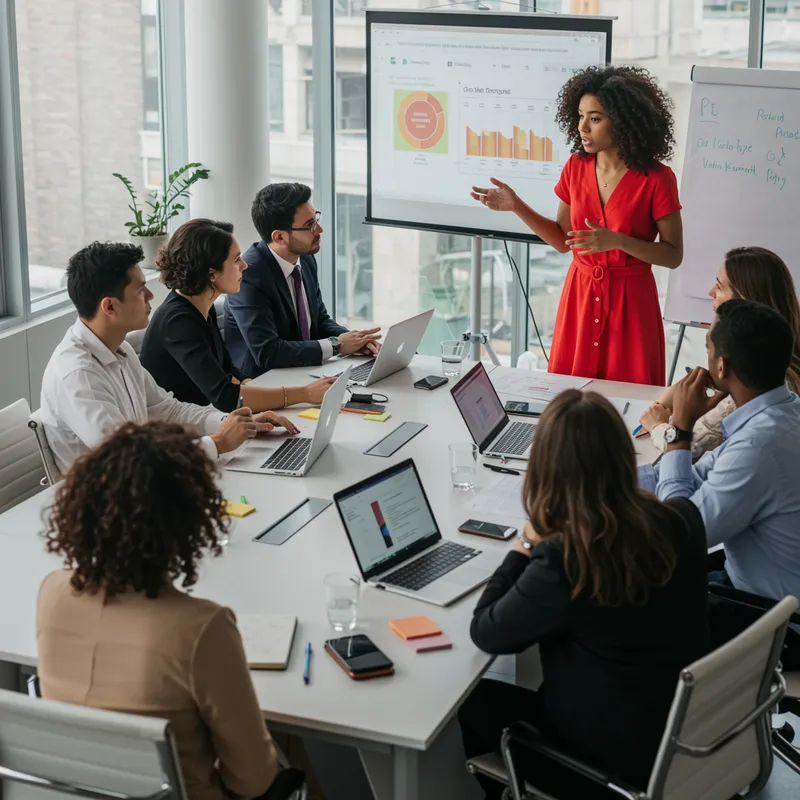 Conference Photo with Presenter and Attendees