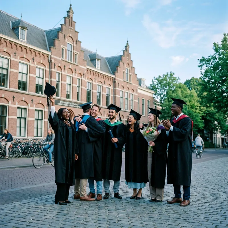 Award-Winning Photo: PhD Students Celebrate Achievements in The Netherlands