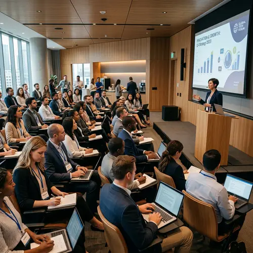 Work Conference with Engaging Presenter & 40 Attendees