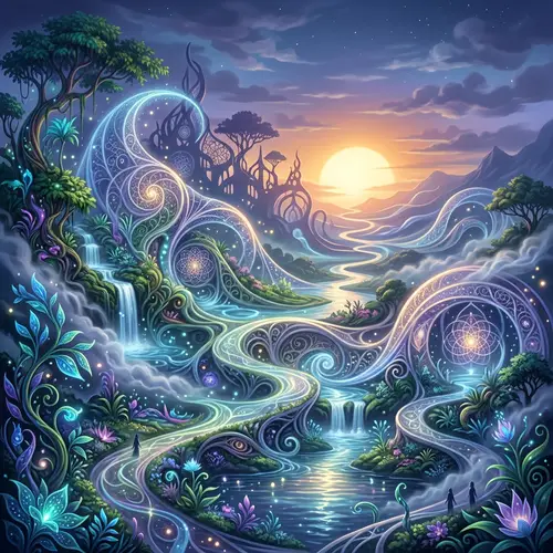 Alberee - Dreamy Abstract Concept in Serene Colors