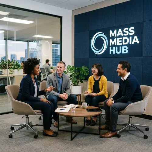 Diverse Business Team in Modern Office Setting