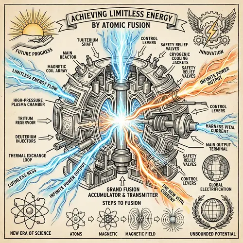 Achieving Limitless Energy with Fusion Reactor: Early 20th Century Style