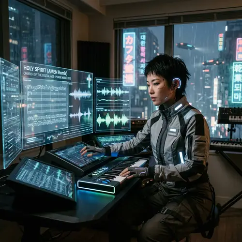 Futuristic Asian Musician - Christian Music Innovator