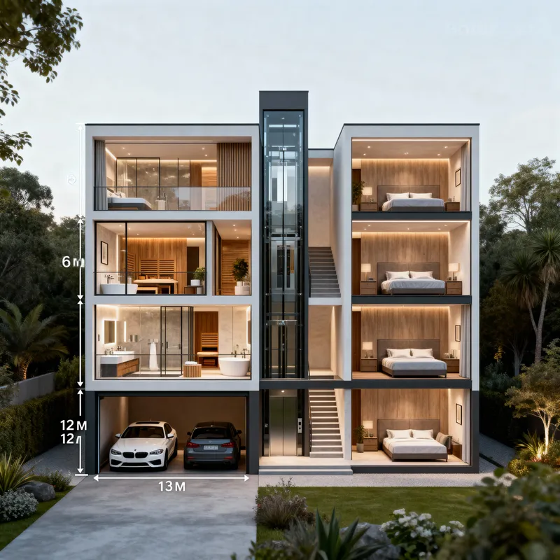 Bordeauxium House Plan with Luxurious Features