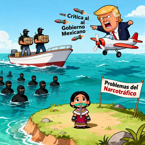 Political Cartoon: Drug Trafficking Satire