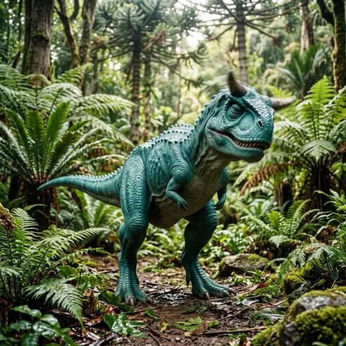 Teal Dinosaur in Disappointment