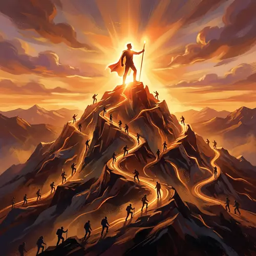 Abstract Leadership Vision - Inspiring Guidance Scene