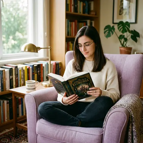 Cozy Fantasy Reading with Pets in 3D Pixar Style