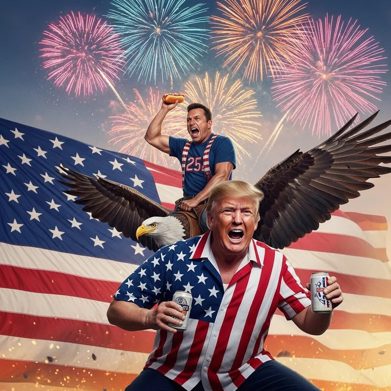 Donald Trump and JD Vance Celebrate America